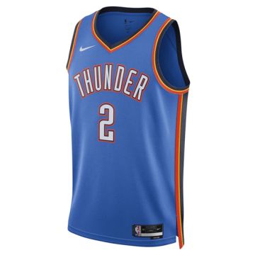 NIKE X NBA OKLAHOMA CITY THUNDER ICON EDITION DRI-FIT SWINGMAN JERSEY '#2 SHAI GILGEOUS-ALEXANDER'